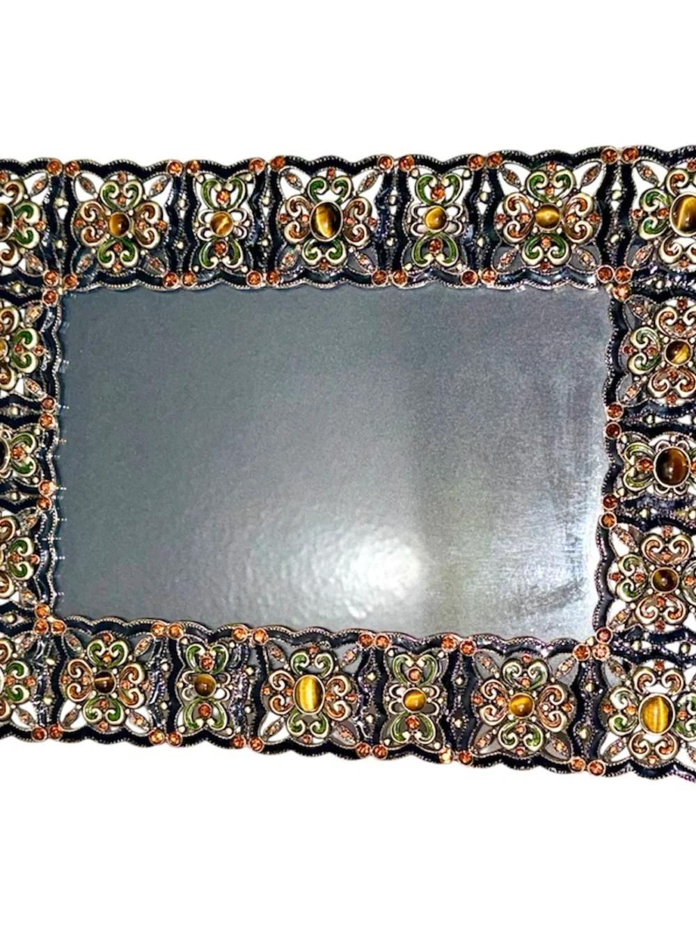 Z Gallerie Jeweled Picture Frames Bundle! Metal Enamel Crystals - Like New!
